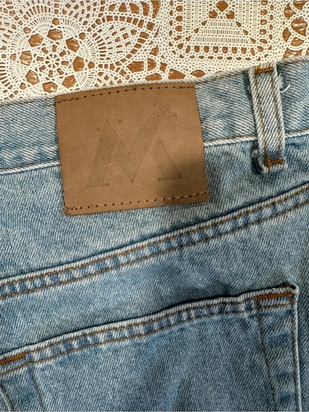 Member’s Mark Denim Shorts Men’s Tag 42 Measures 40 Light Wash Jean Shorts